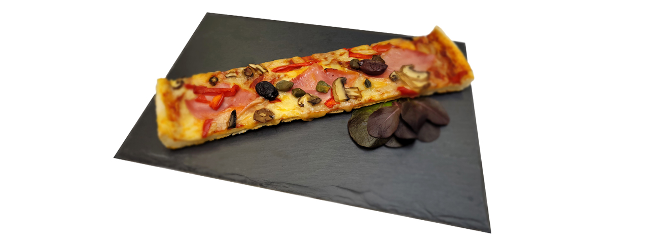 pizza sous vide en tranche 